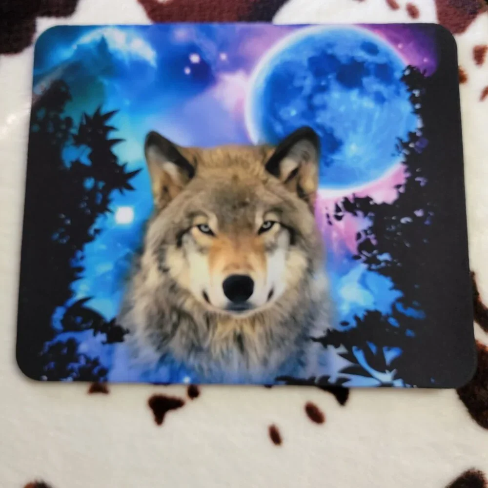 Wolf Moon Computer Mouse Pad - Picture 2 of 5